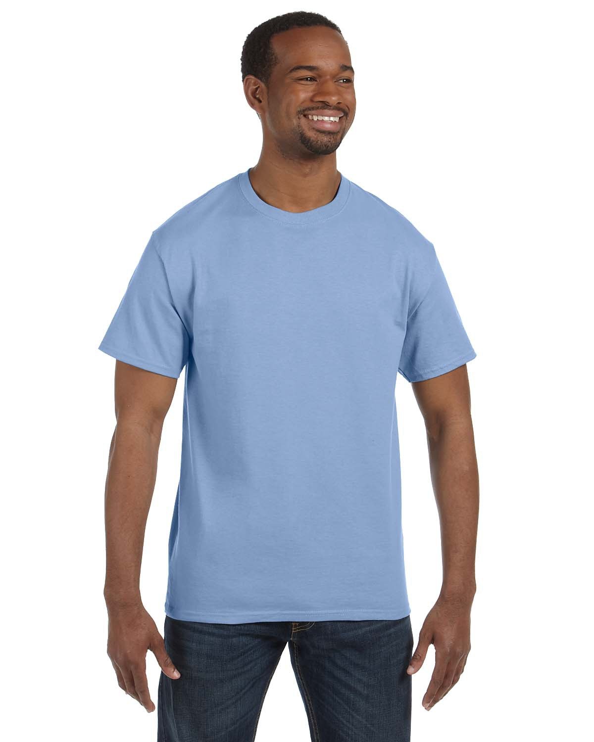 Hanes Men's T-Shirt - Blue - L