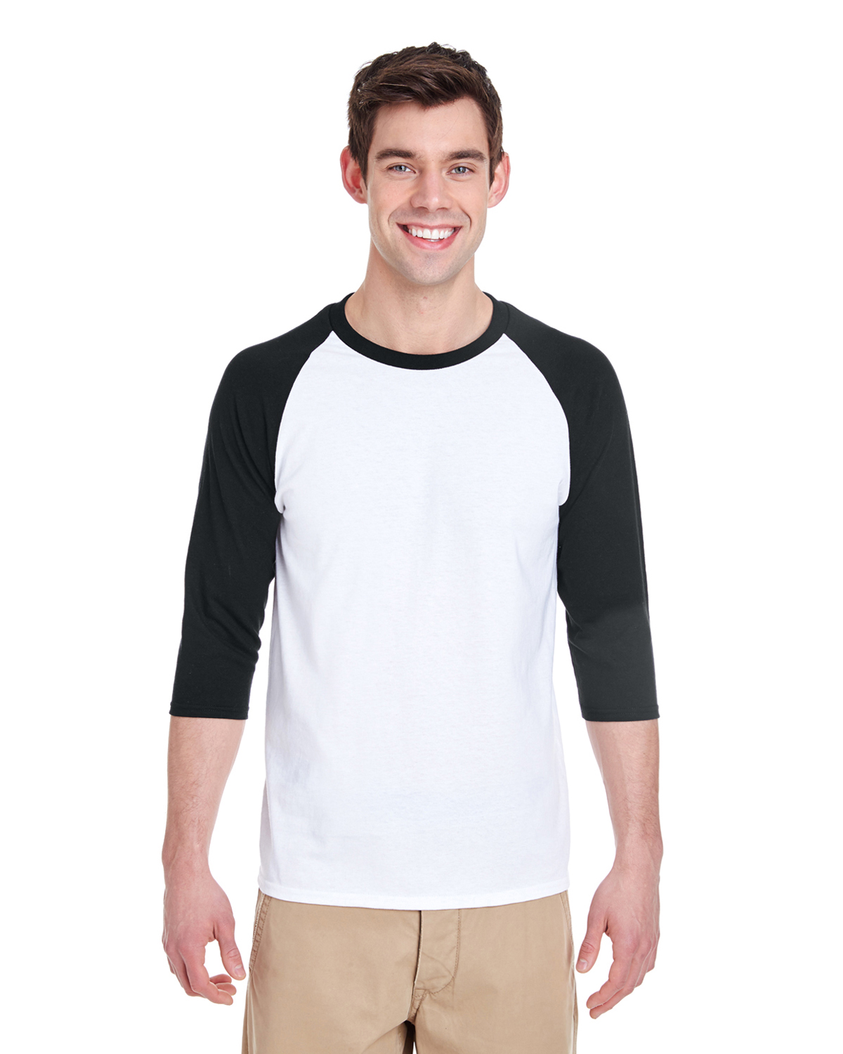 position uhyre Modish Gildan G570 | Heavy Cotton ™ 3/4-Sleeve Raglan T-Shirt | ShirtSpace