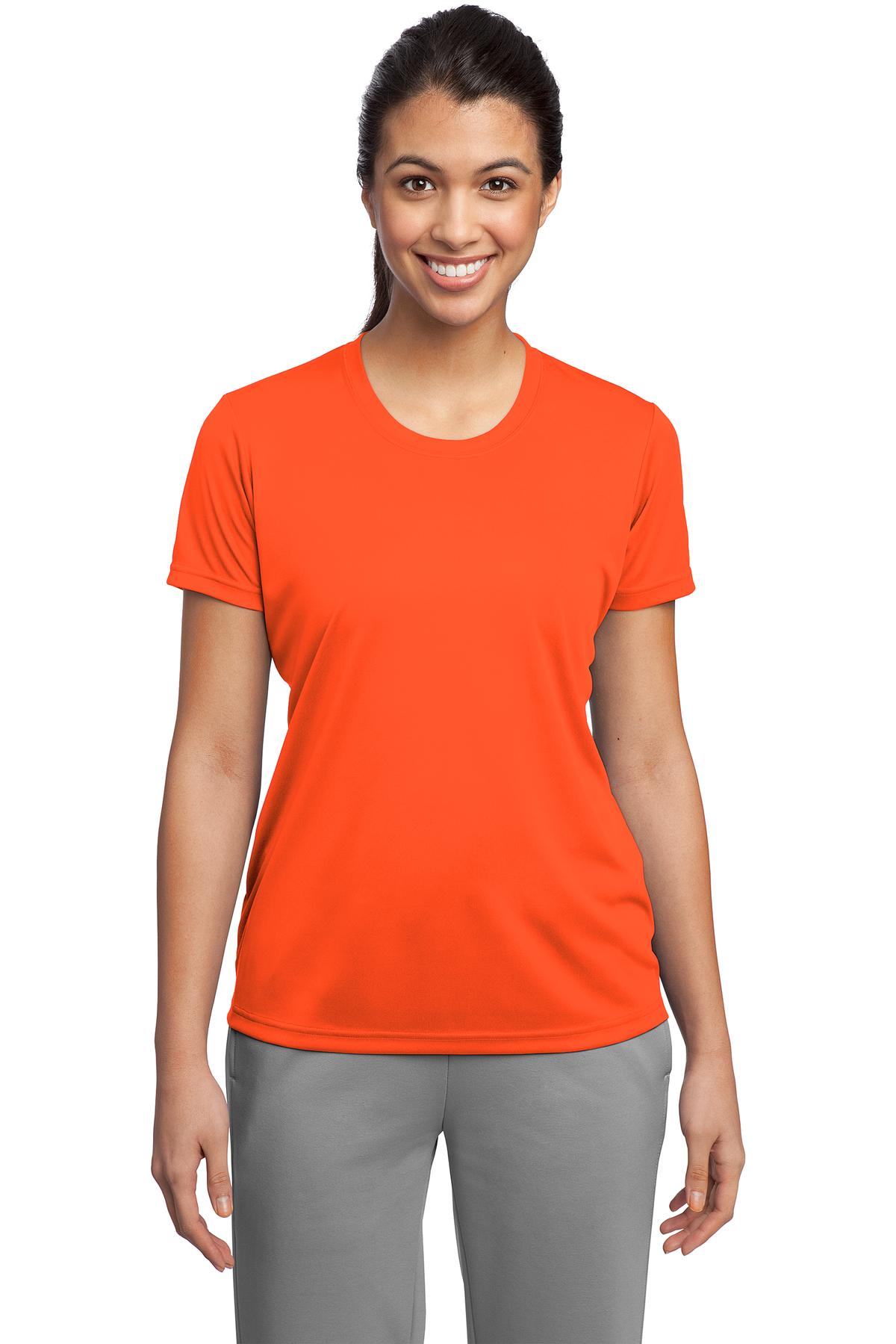 Embroidered LST411 Sport-Tek Ladies PosiCharge Tri-Blend Wicking Draft Crop  Tee