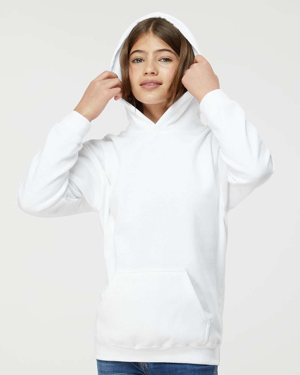 Tultex 320Y Youth Pullover Hood White S, 47% OFF