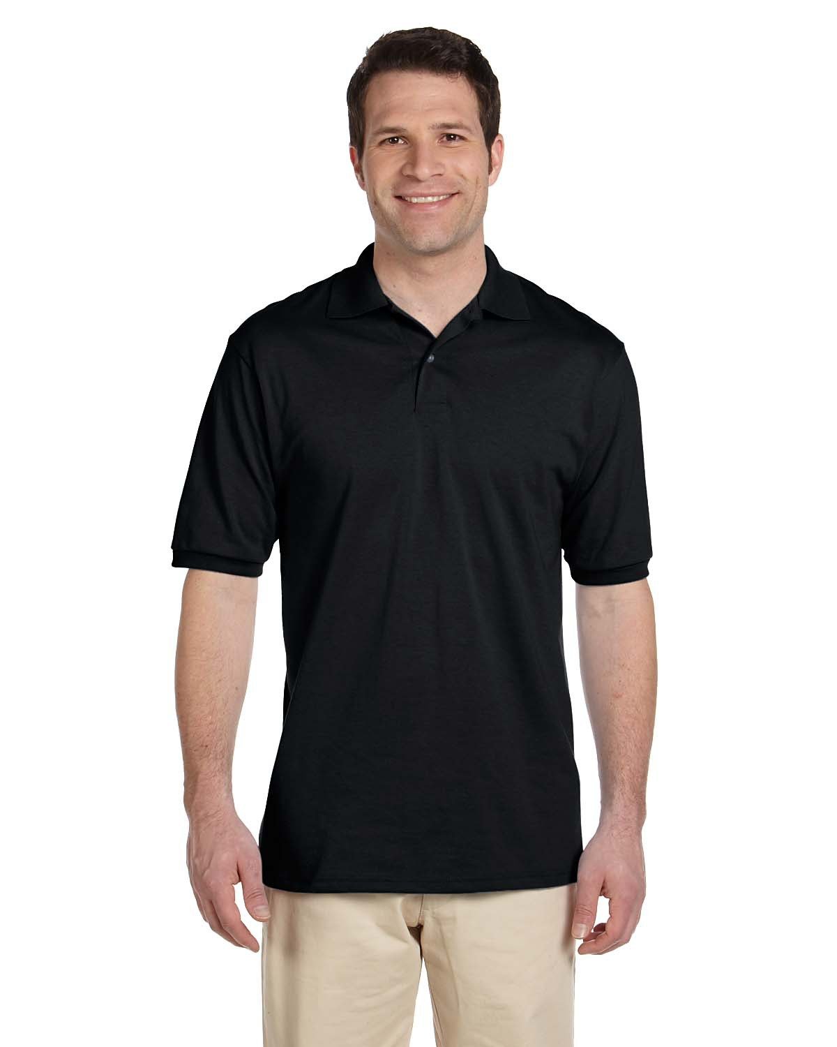 Jerzees SpotShield Jersey Sport Shirt-Black-2XL