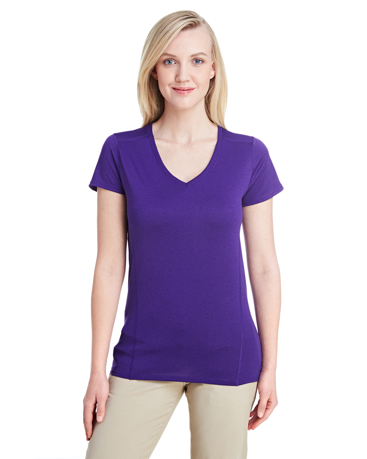 Gildan performance tech 2025 women's v-neck t-shirt