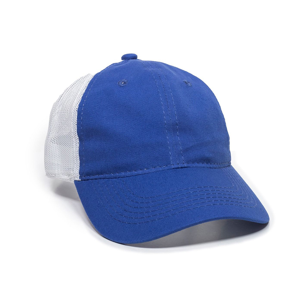 Outdoor Cap Fwt-130 Heavy Garment Washed, Mesh Back-Royal/White-Adult