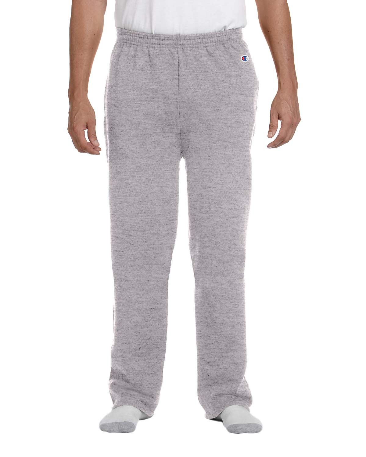 Champion men's powerblend shop open bottom fleece pant