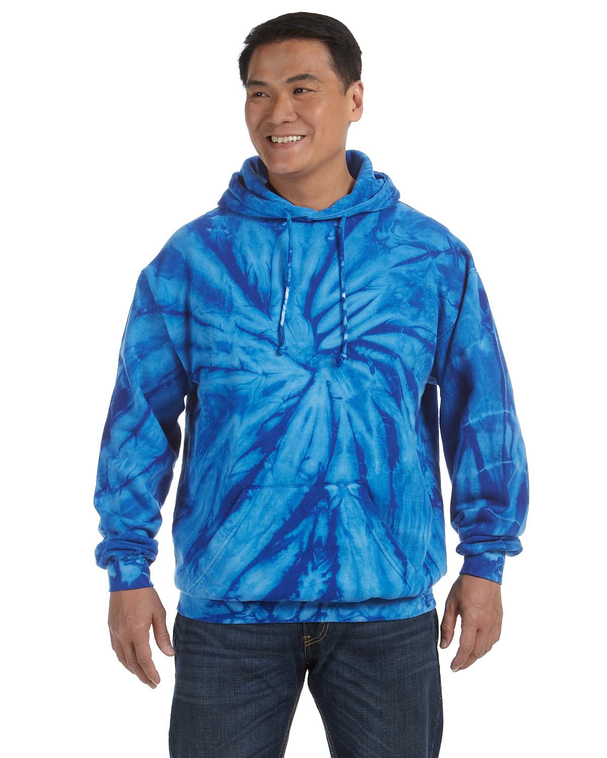 Royal Apparel | Unisex Tie Dye Pullover Hoodie Unisex Adult M | Made in USA
