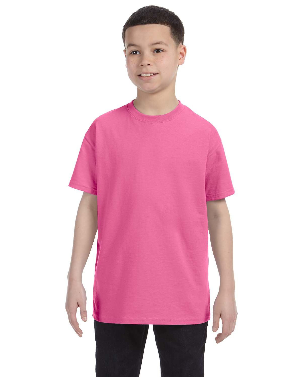 Adult Jerzees Brand 5.6oz 50/50 T-Shirt Color-Cyber Pink –