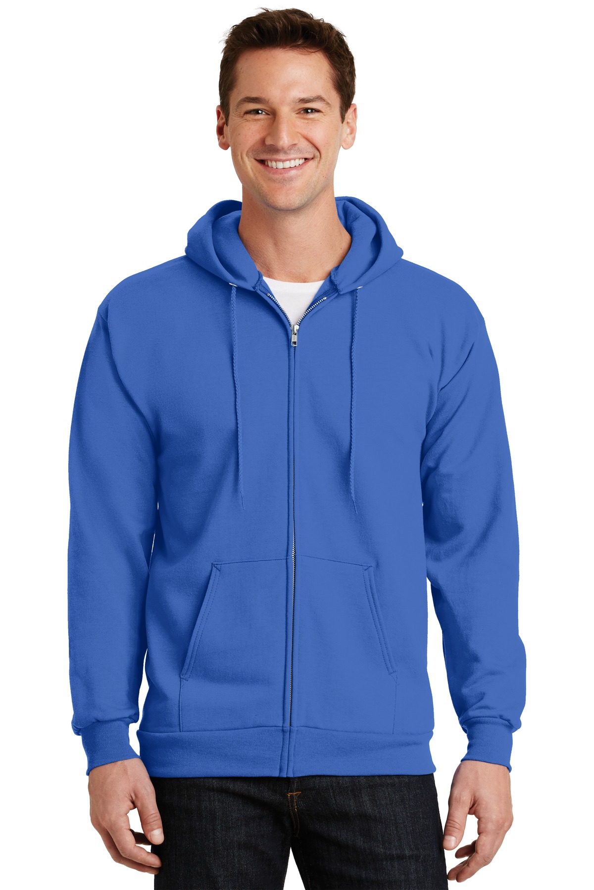 Port and company essential fleece online hoodie