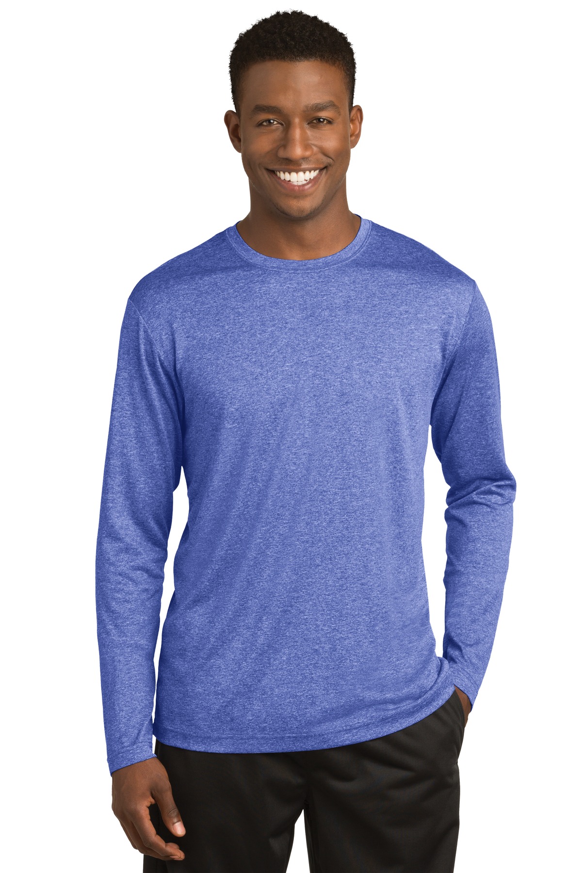 Sport-Tek ST360LS | Long Sleeve Heather Contender ™ Tee | ShirtSpace