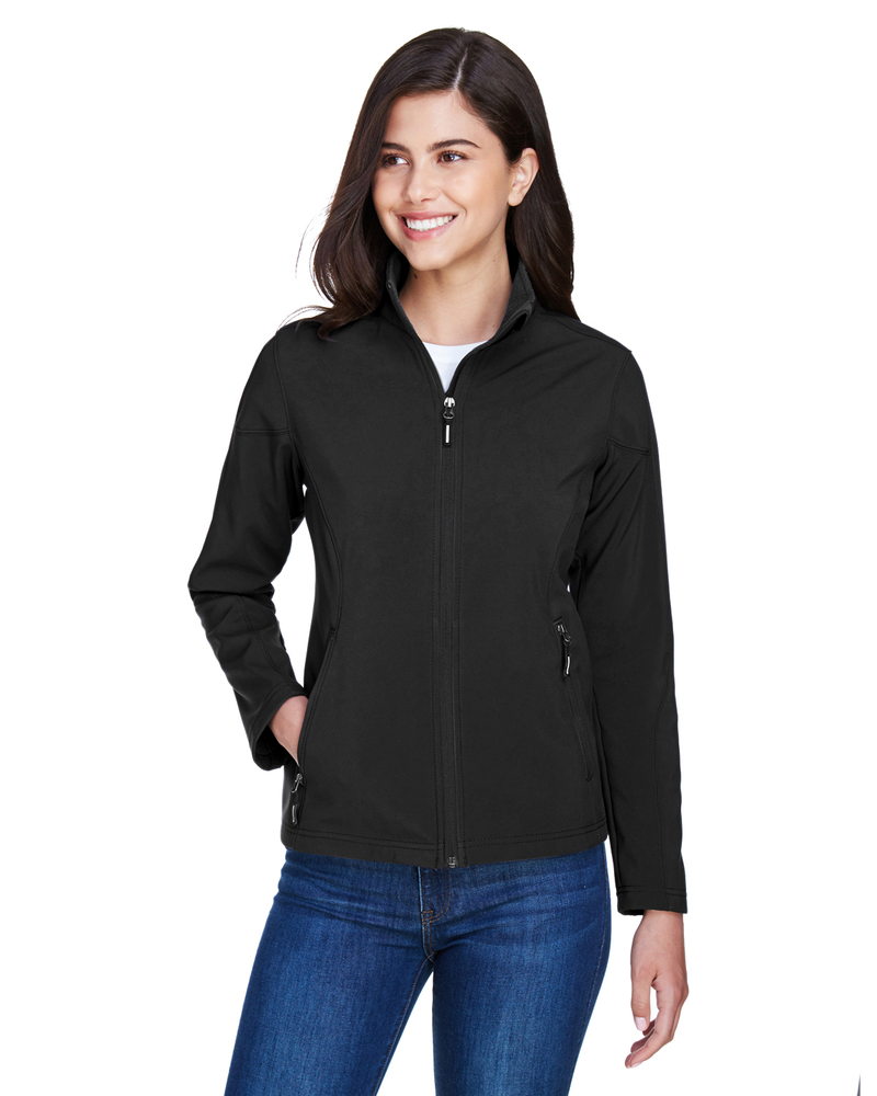 core 365 78184 ladies' cruise two-layer fleece bonded soft shell jacket Front Fullsize