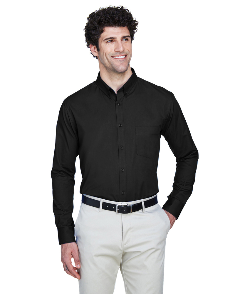 core365 88193 men's operate long-sleeve twill shirt Front Fullsize
