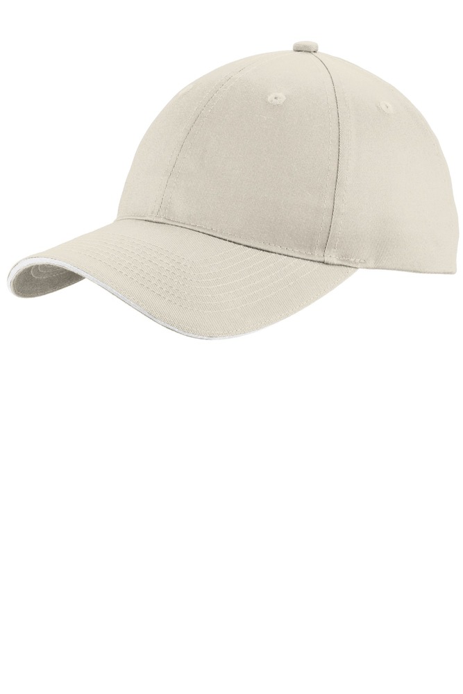 Port & Company C919 Unstructured Sandwich Bill Cap Front Fullsize"