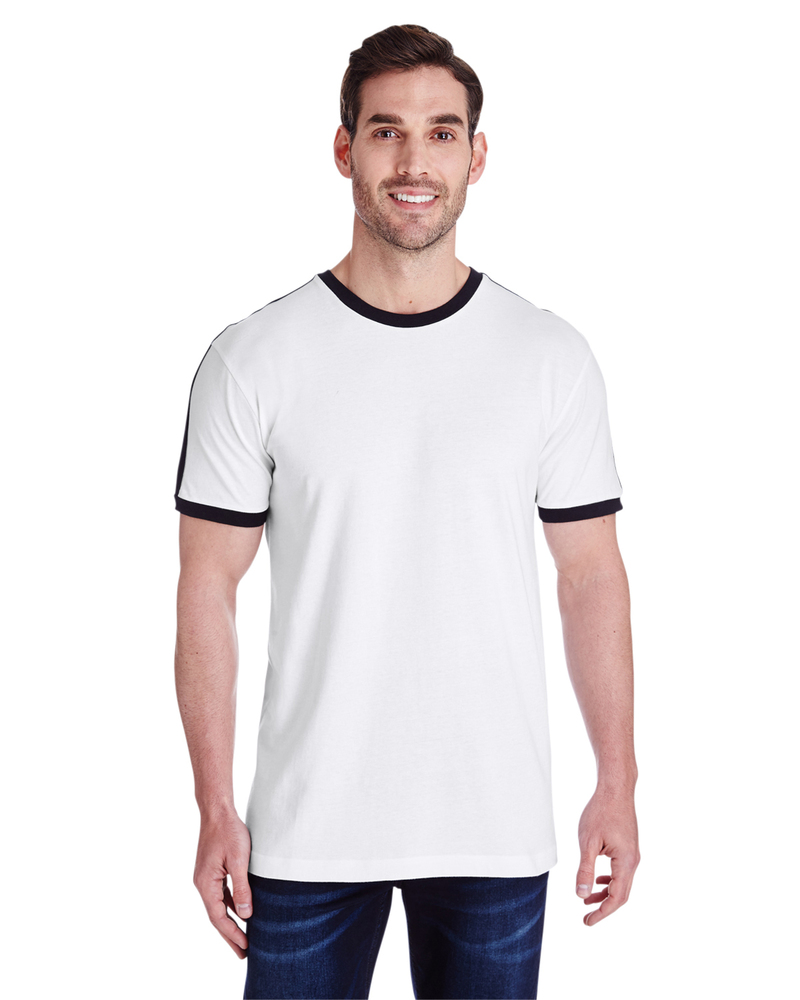 lat 6932 men's soccer ringer t-shirt Front Fullsize