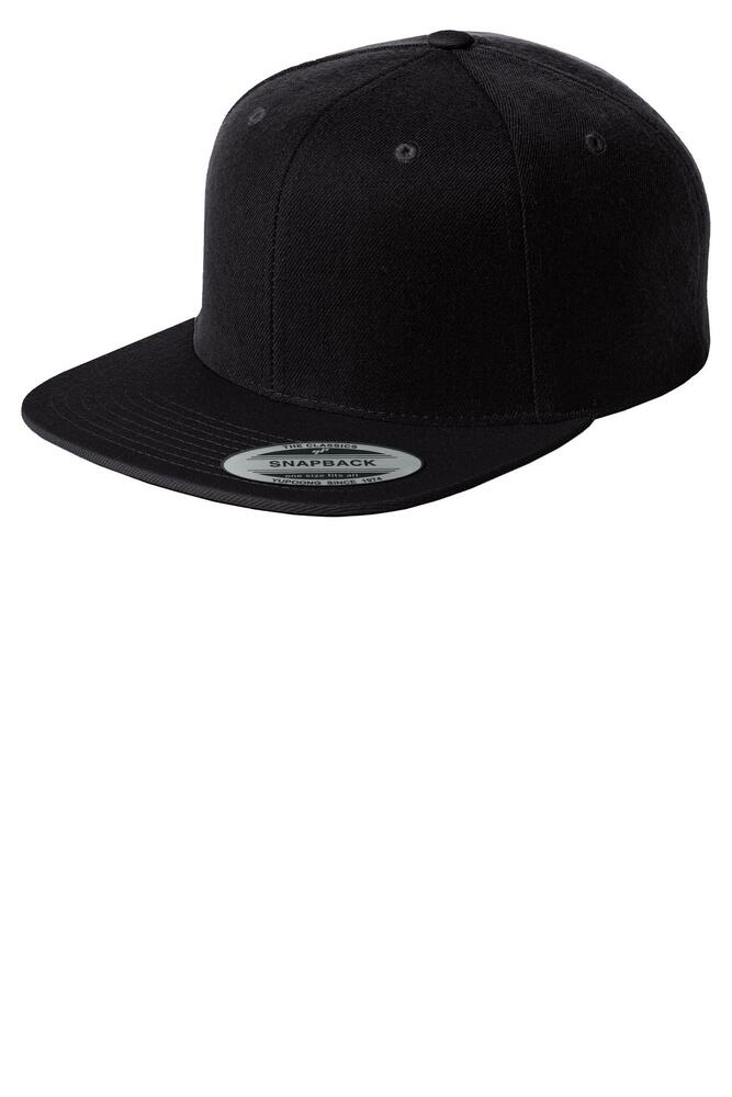 sport-tek stc19 yupoong ® flat bill snapback cap Front Fullsize