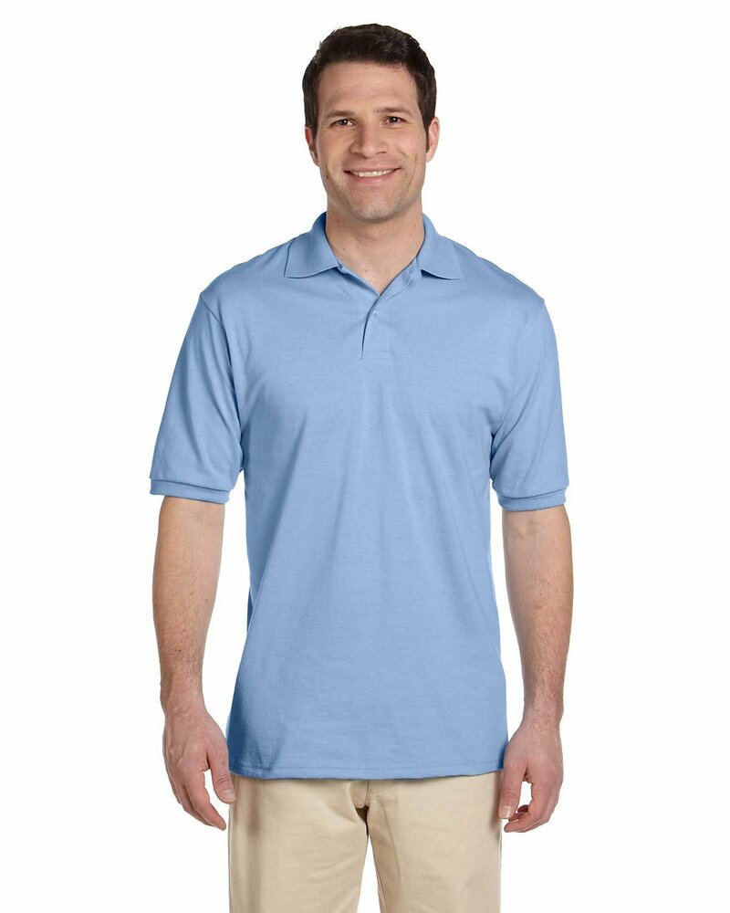 Jerzees 437 Adult SpotShield™ Jersey Polo Front Fullsize"