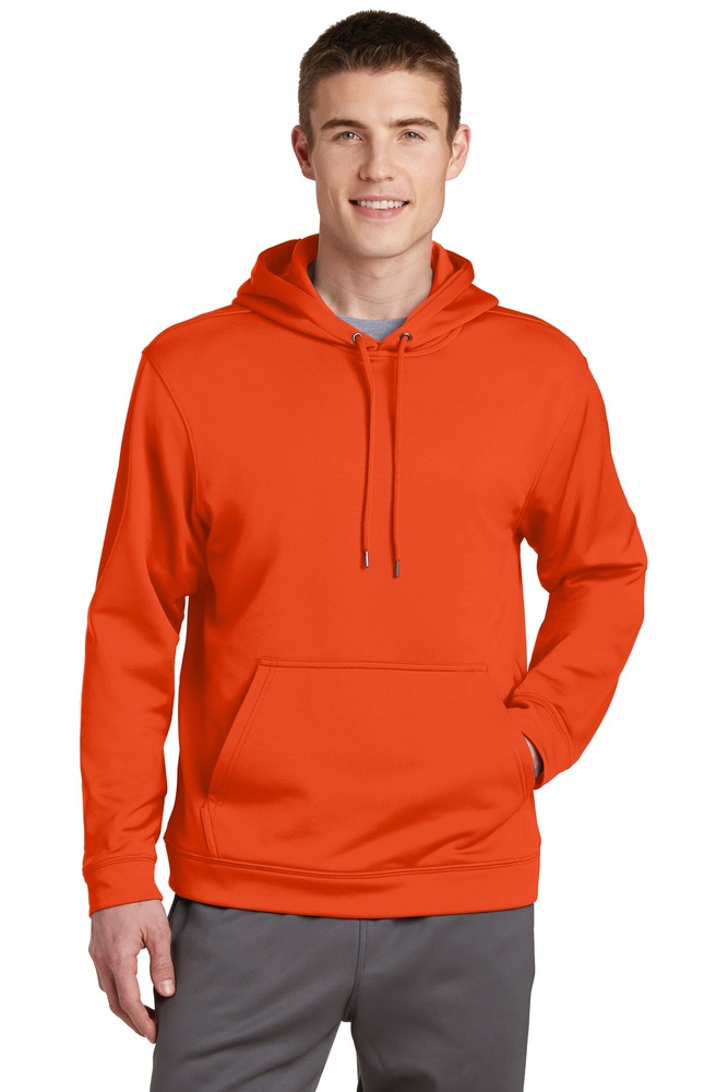 Sport-Tek F244 Sport-Wick ® Fleece Hooded Pullover Front Fullsize"