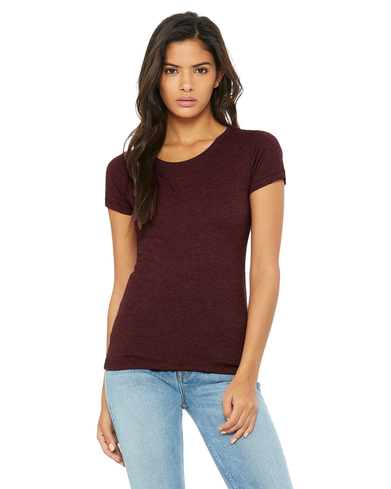 bella + canvas b8413 women's triblend short sleeve tee Front Fullsize