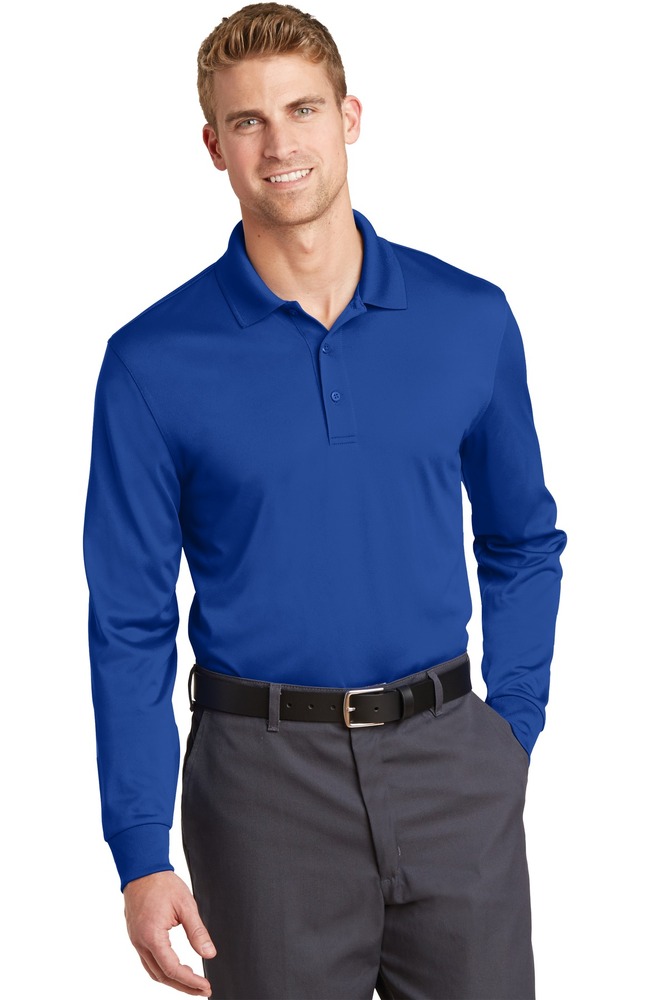 cornerstone cs412ls select snag-proof long sleeve polo Front Fullsize