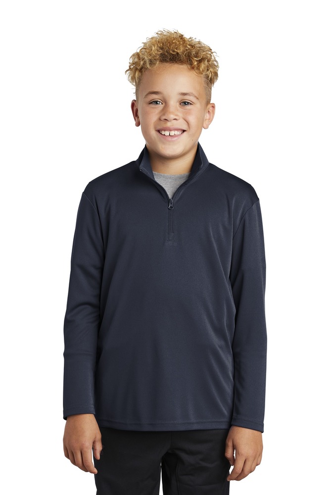 sport-tek yst357 youth posicharge ® competitor ™ 1/4-zip pullover Front Fullsize
