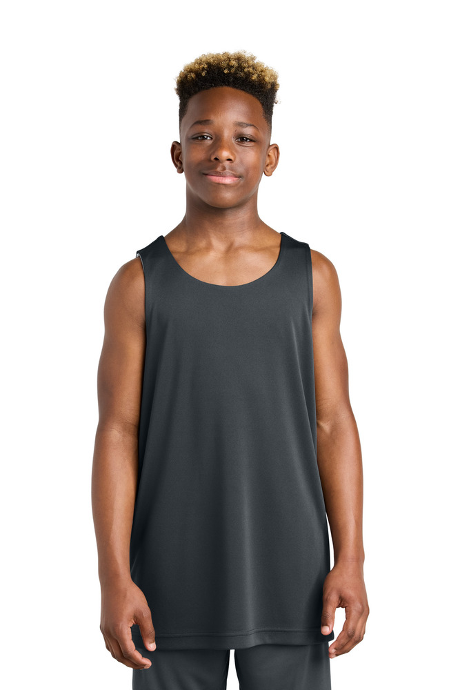 Sport-Tek YST551 Youth PosiCharge ® Competitor ™ Rev Tank Front Fullsize"