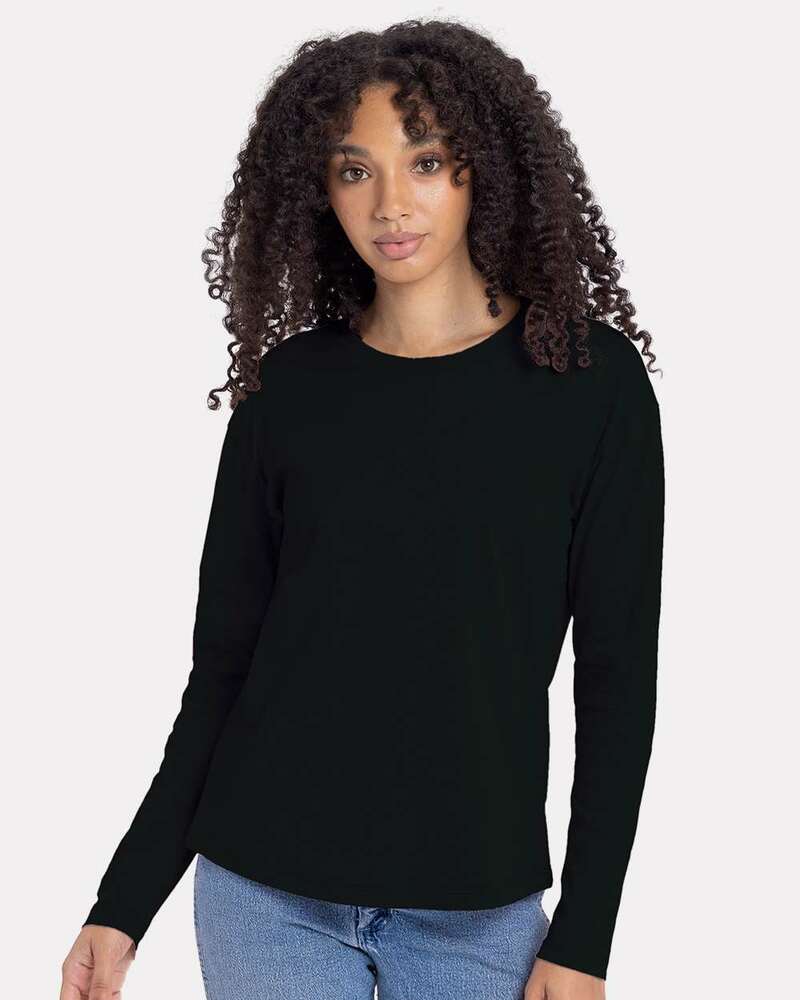 next level 3911nl ladies' relaxed long sleeve t-shirt Front Fullsize