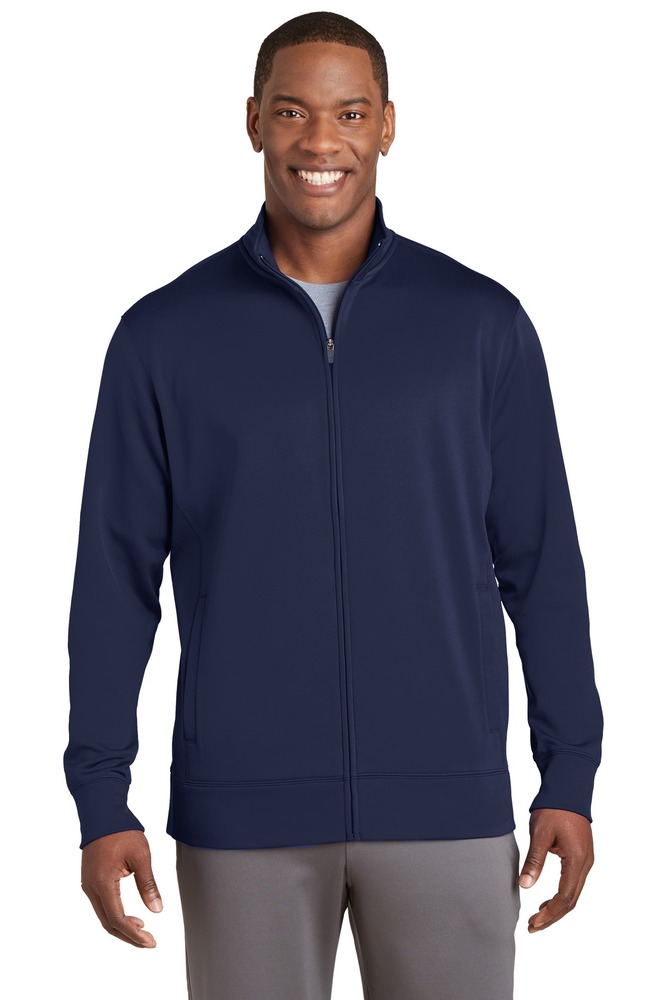 Sport-Tek ST241 Sport-Wick ® Fleece Full-Zip Jacket Front Fullsize"