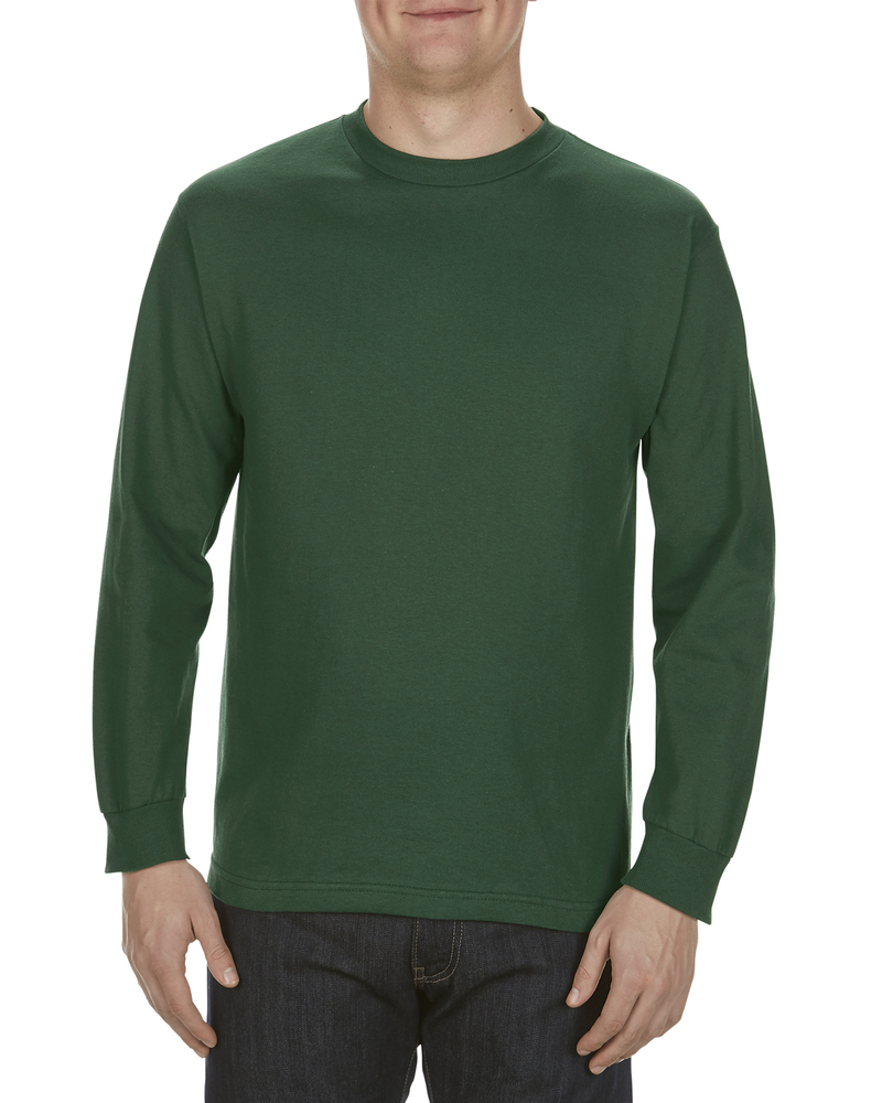 Alstyle AL1304 Adult 6.0 oz., 100% Cotton Long-Sleeve T-Shirt Front Fullsize"