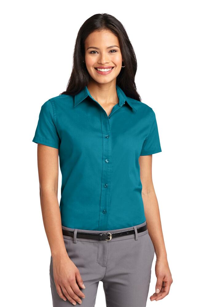 Port Authority L508 Ladies Short Sleeve Easy Care Shirt Front Fullsize"