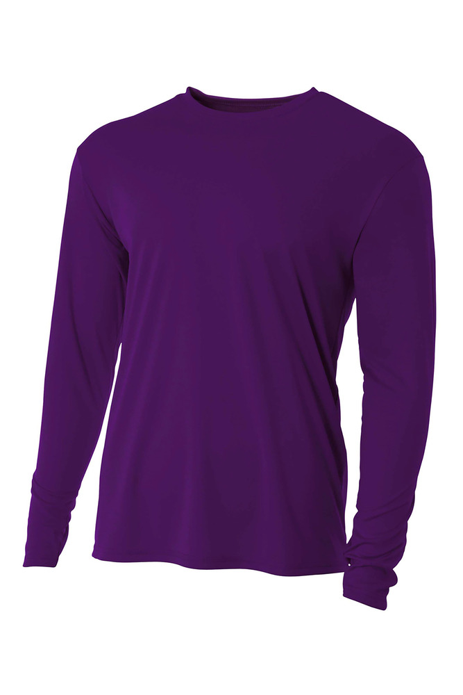 A4 N3165 Cooling Performance Long Sleeve T-Shirt Front Fullsize"