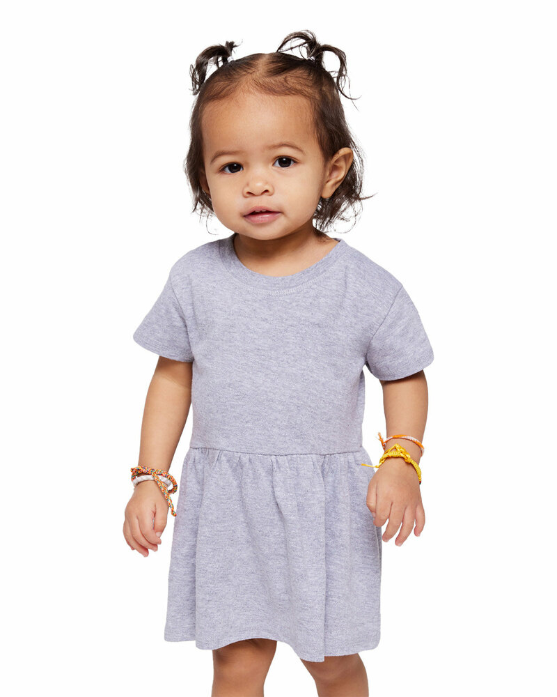 Rabbit Skins RS5330 Infant Fine Jersey Dress Front Fullsize"