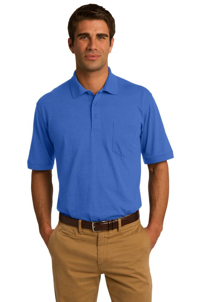 Port & Company KP55P Core Blend Jersey Knit Pocket Polo Front Fullsize"