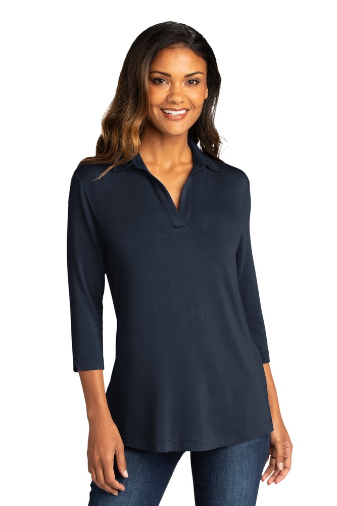 port authority lk5601 ladies luxe knit tunic Front Fullsize