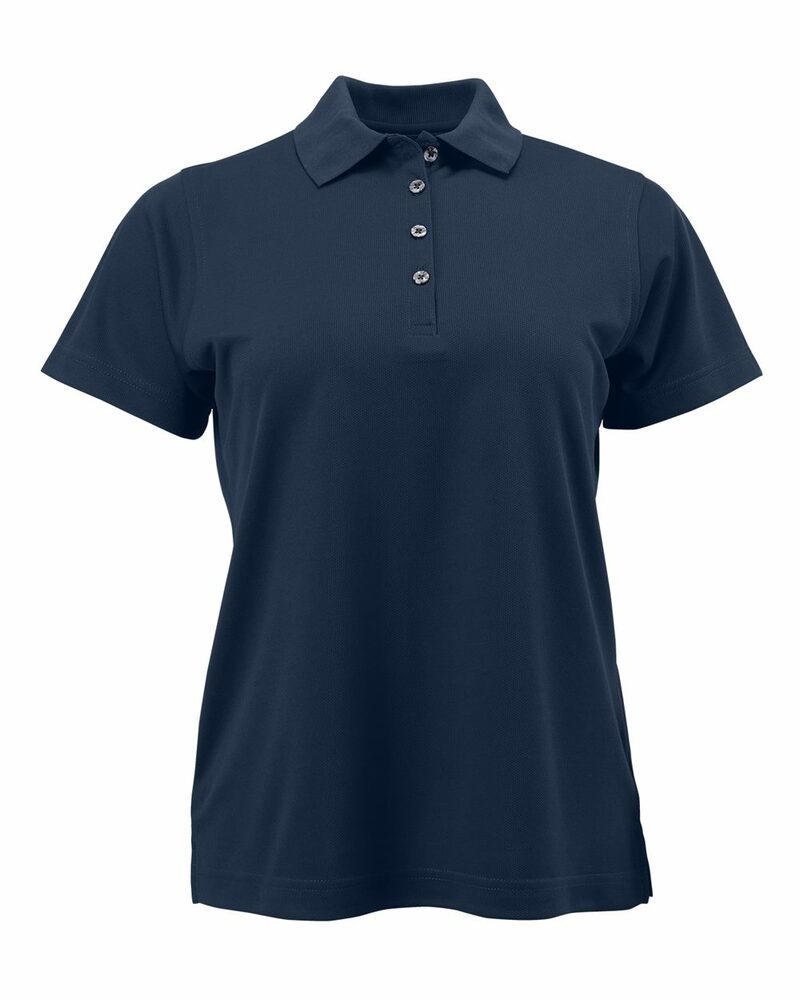 paragon sm0104 women's saratoga performance mini mesh polo Front Fullsize