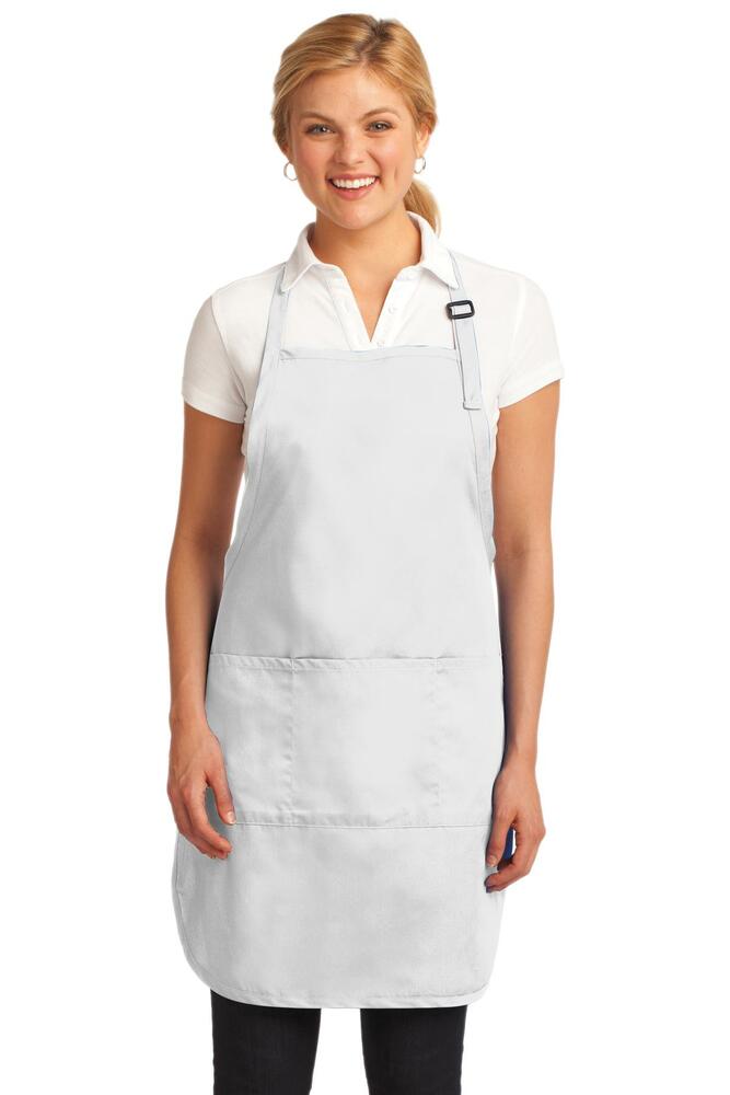 port authority a703 easy care full-length apron with stain release Front Fullsize