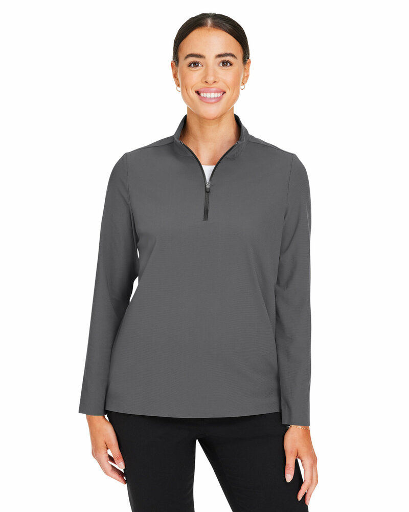 Devon & Jones DG410W Crownlux Performance® Ladies' Windsor Welded Quarter-Zip Front Fullsize"