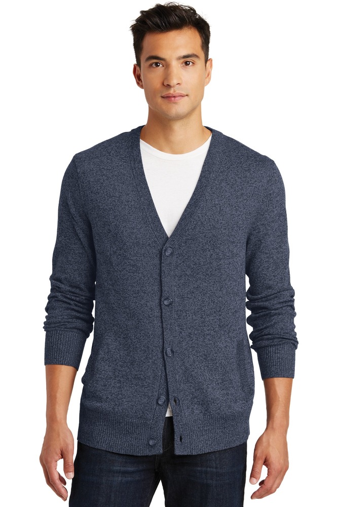 district dm315 - mens cardigan sweater Front Fullsize