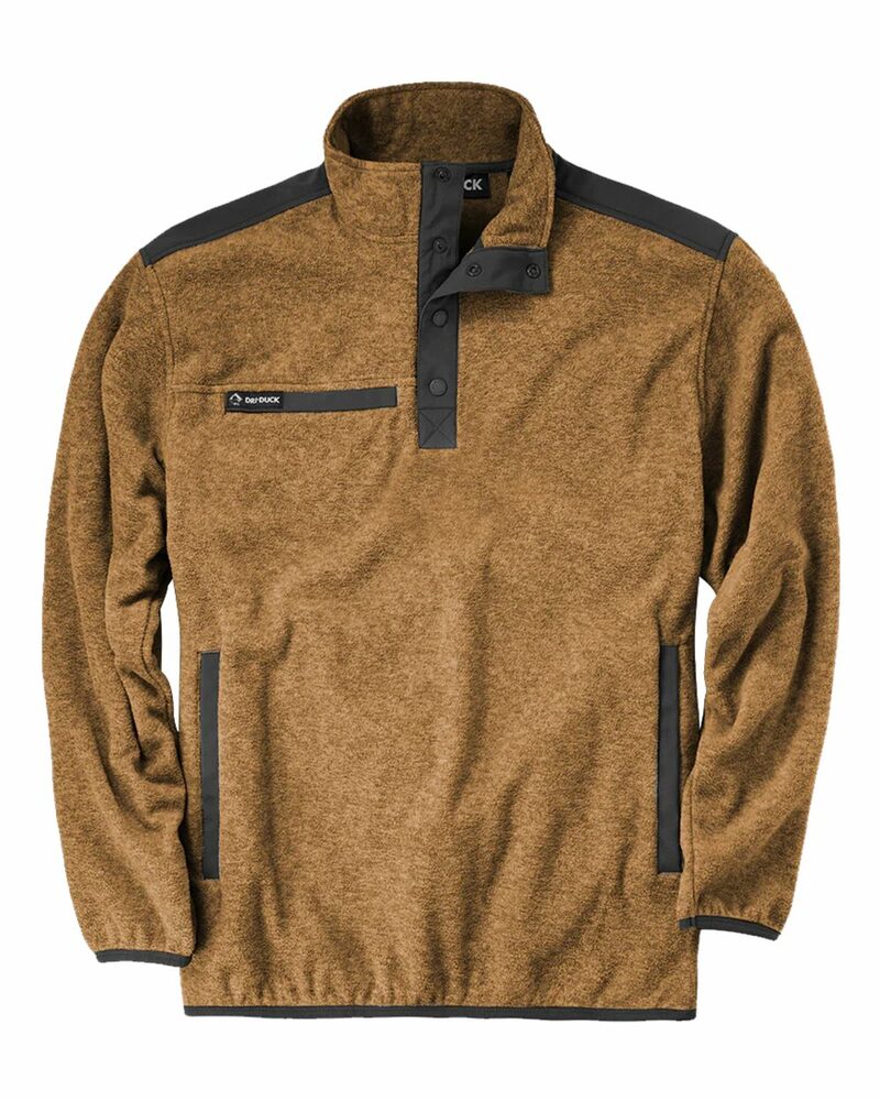 dri duck 7353 men's ranger melange heather fleece Front Fullsize