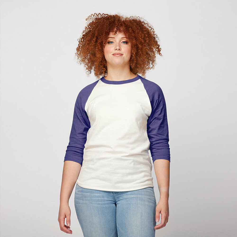 Tultex 0245TC Unisex Raglan Tee Front Fullsize"