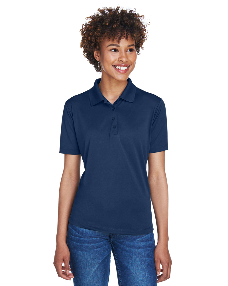 UltraClub 8610L Ladies' Cool & Dry 8-Star Elite Performance Interlock Polo Front Fullsize"