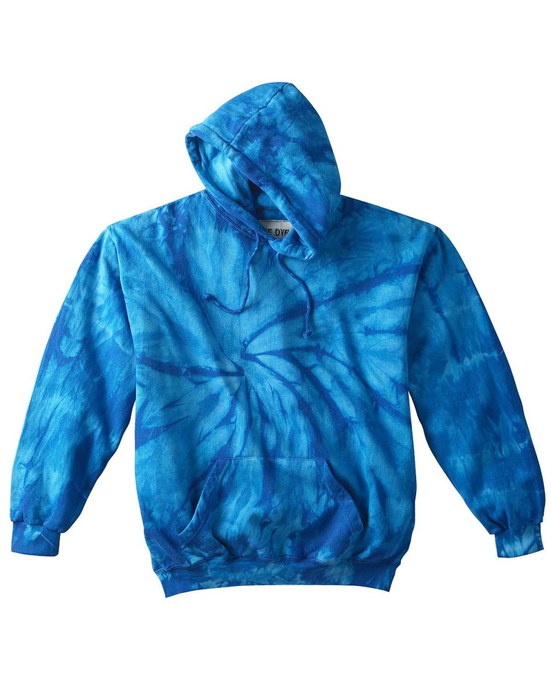 tie-dye cd877y youth pullover hooded sweatshirt Front Fullsize