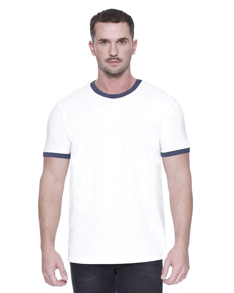 startee st2431 men's cvc ringer t-shirt Front Fullsize