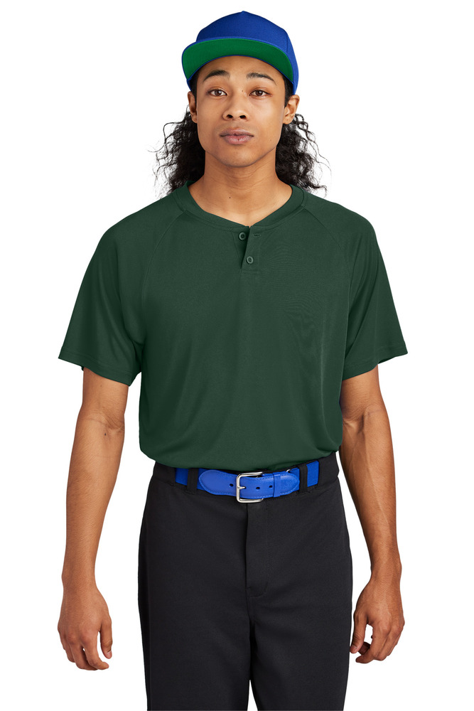 Sport-Tek ST359 PosiCharge ® Competitor ™ 2-Button Henley Front Fullsize"