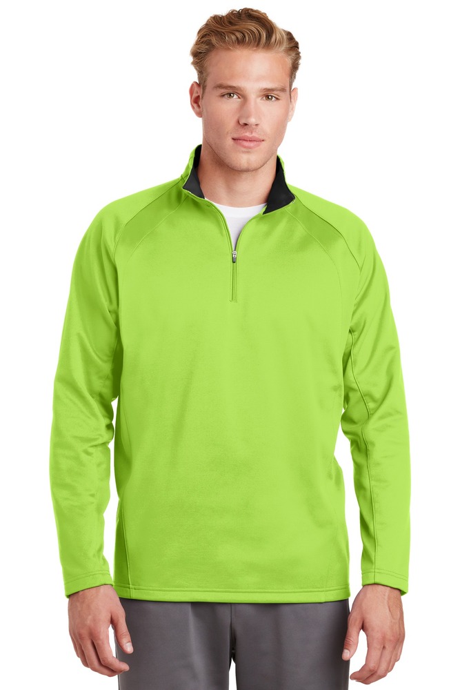 sport-tek f243 sport-wick ® fleece 1/4-zip pullover Front Fullsize
