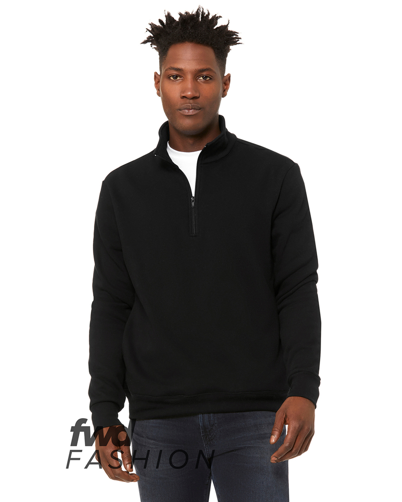 Bella + Canvas 3740C FWD Fashion Unisex Quarter Zip Pullover Fleece Front Fullsize"