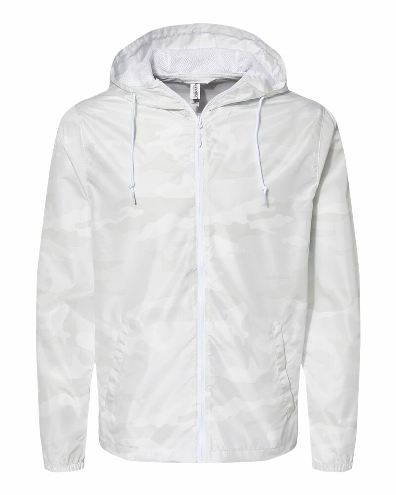Independent Trading Co. EXP54LWZ Unisex Lightweight Windbreaker Full-Zip Jacket Front Fullsize"