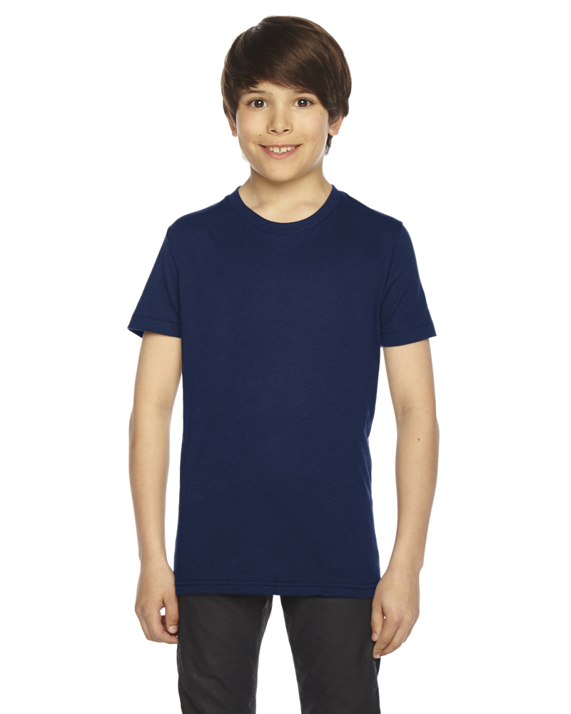 american apparel bb201w youth poly-cotton short-sleeve crewneck Front Fullsize