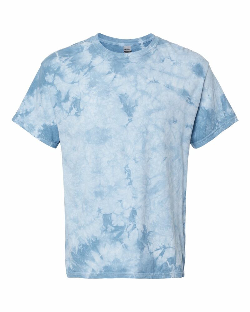 dyenomite 200cr crystal tie-dyed t-shirt Front Fullsize