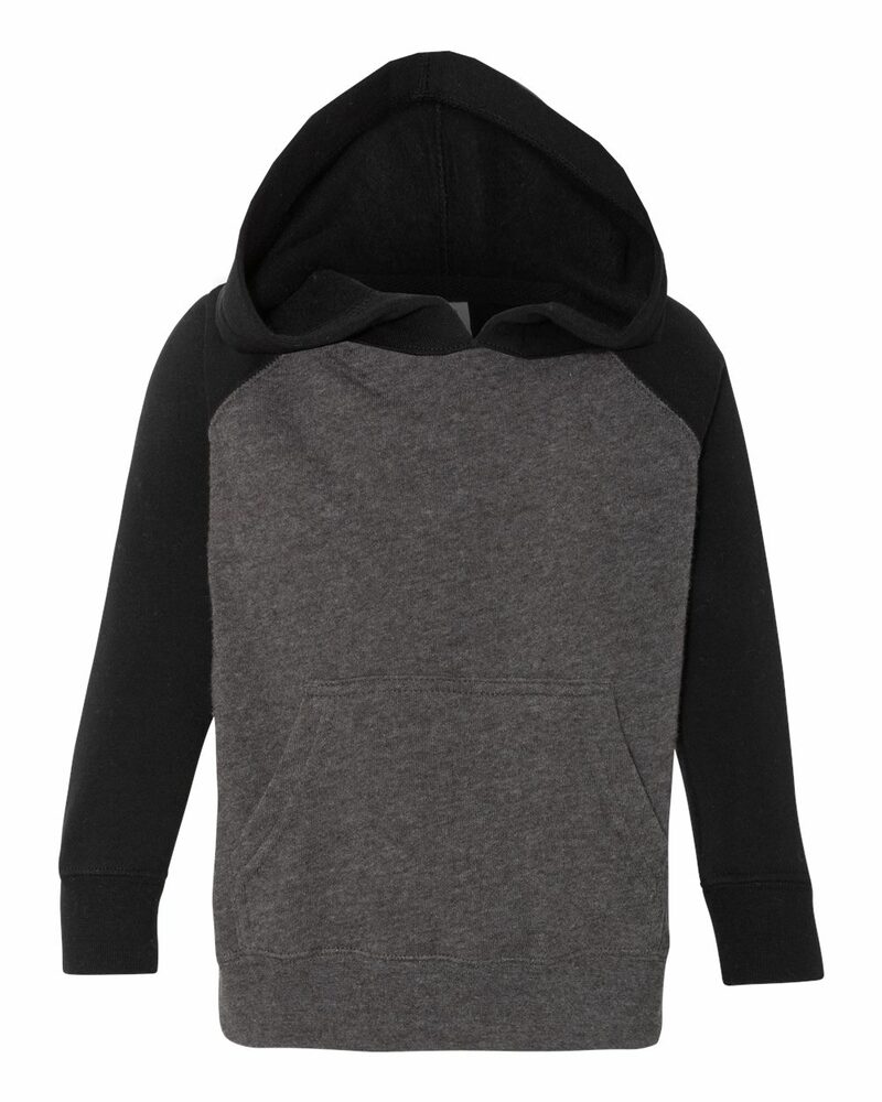 Independent Trading Co. PRM10TSB Toddler Special Blend Raglan Hooded Sweatshirt Front Fullsize"