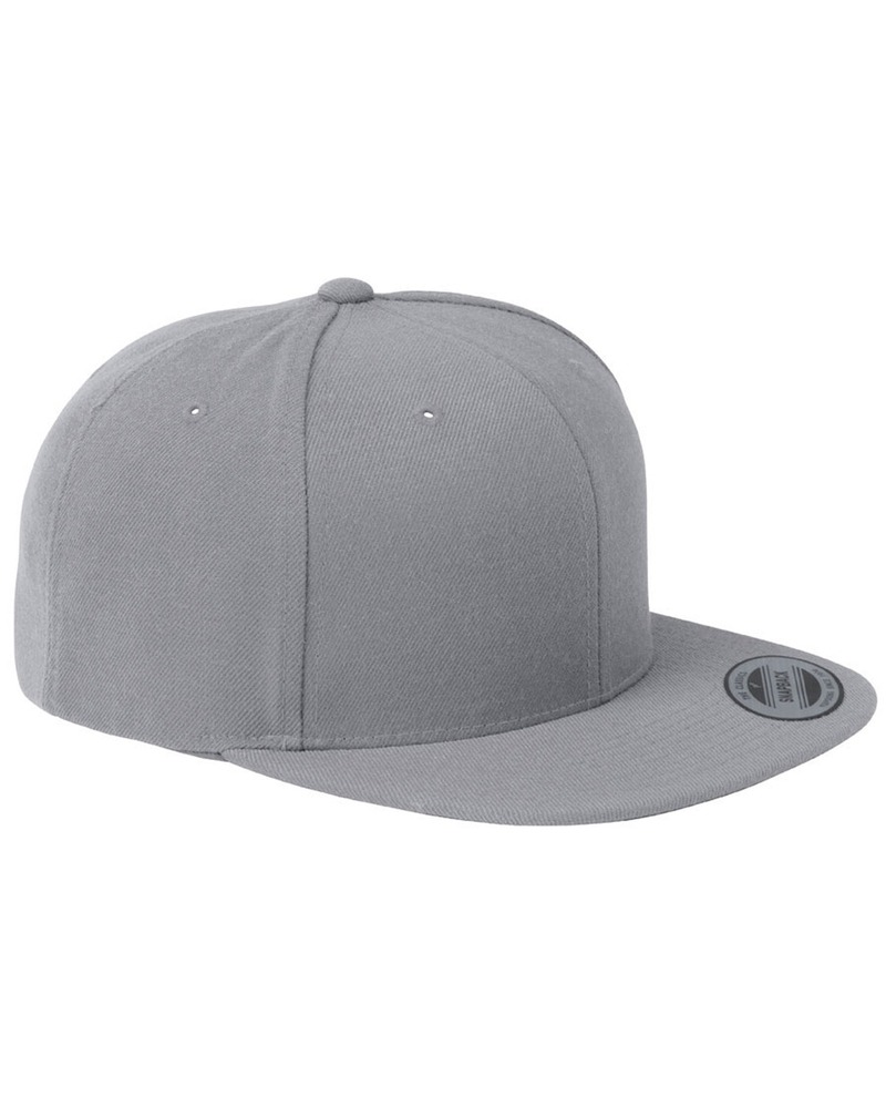 Yupoong 6089 Adult 6-Panel Structured Flat Visor Classic Snapback Front Fullsize"