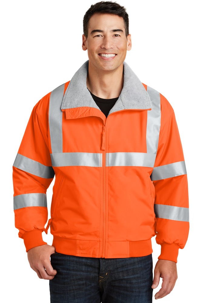 Port Authority SRJ754 Enhanced Visibility Challenger™ Jacket with Reflective Taping Front Fullsize"