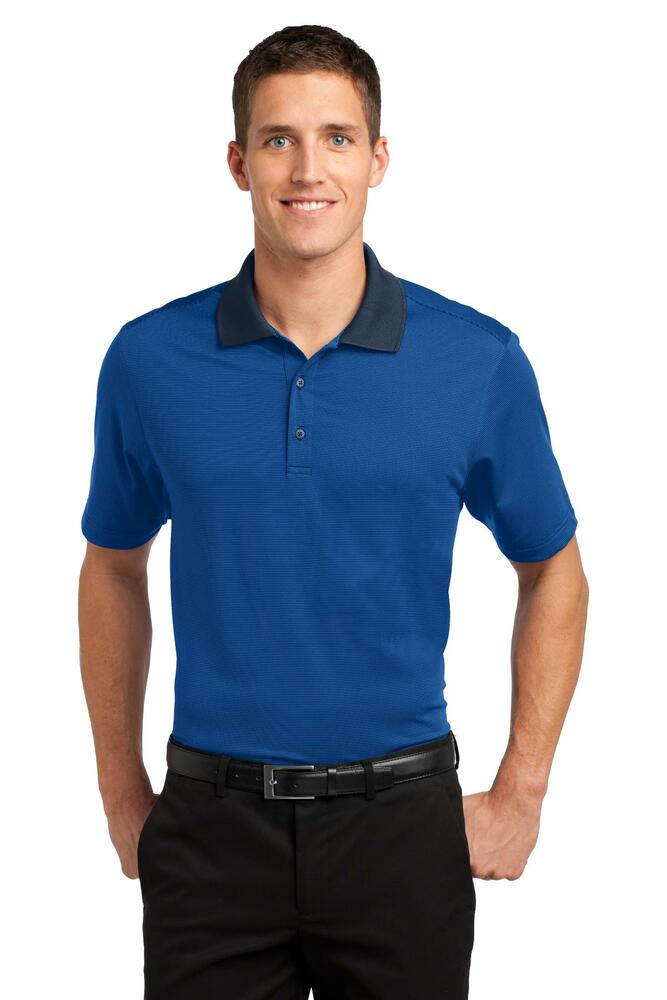 Port Authority K558 Fine Stripe Performance Polo Front Fullsize"